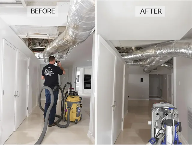 Groton Air Duct Cleaning professional performing thorough air duct cleaning in Groton