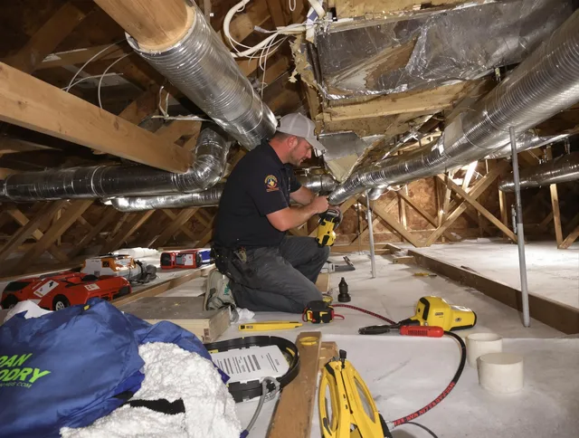 Professional air duct repair by Groton Air Duct Cleaning in Groton