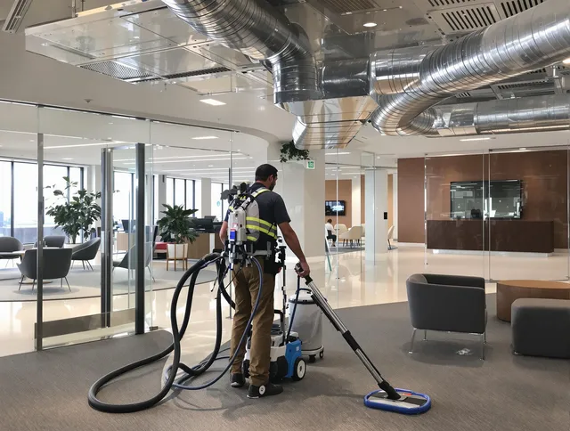 Commercial duct cleaning service by Groton Air Duct Cleaning in Groton