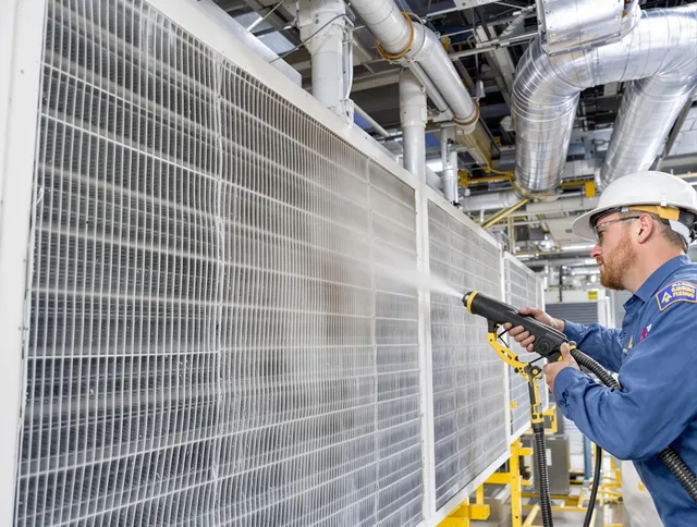 Professional commercial coil cleaning by Groton Air Duct Cleaning in Groton