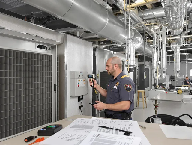 Professional filter system inspection by Groton Air Duct Cleaning in Groton