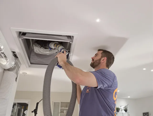 Precision indoor duct cleaning by Groton Air Duct Cleaning in Groton